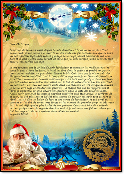 Enveloppe à imprimer pour écrire au Père Noël - Thème oursons polaires